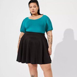 Mini Scuba Skater Skirt - Black